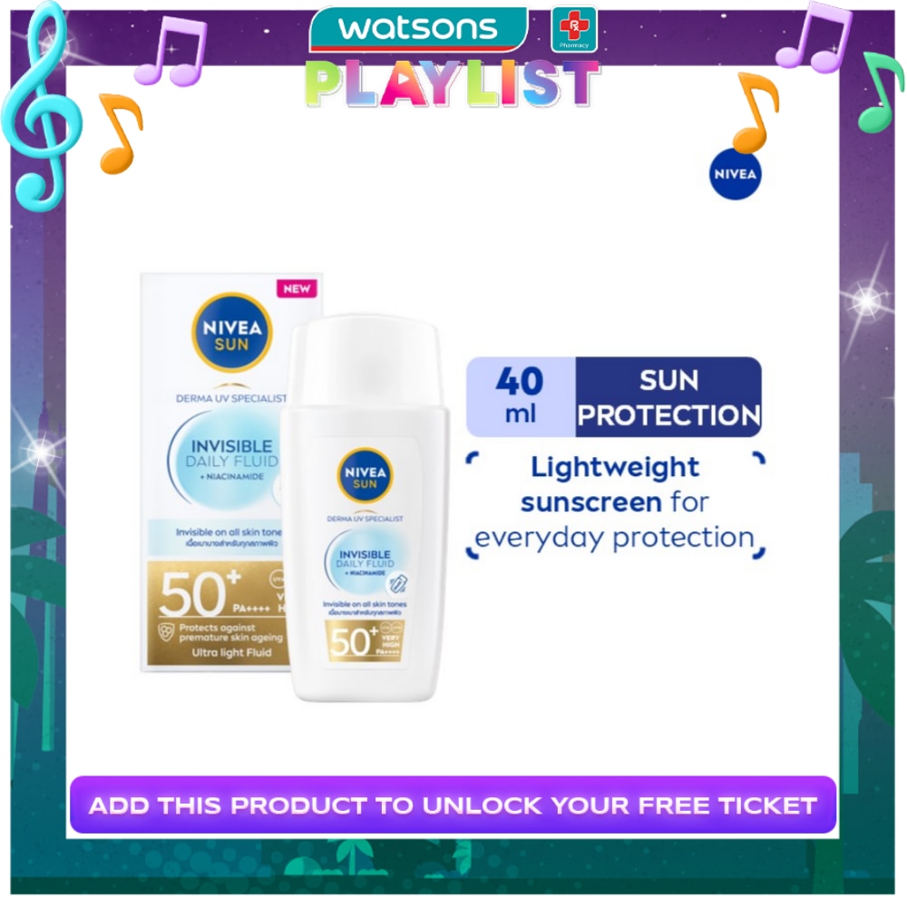 NIVEA UV Face Specialist Invisible Fluid + Niacinamide SPF50 PA++++ 40ml