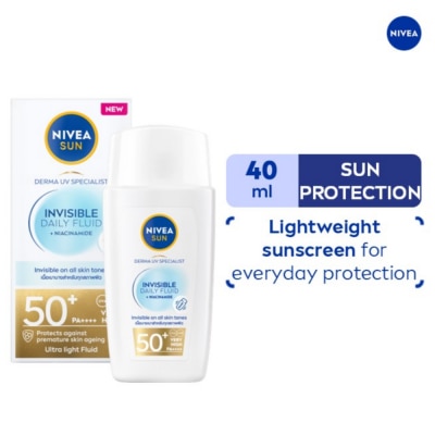 NIVEA - NIVEA UV Face Specialist Invisible Fluid + Niacinamide SPF50 PA++++ 40ml