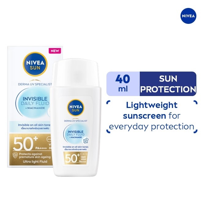 NIVEA UV Face Specialist Invisible Fluid + Niacinamide SPF50 PA++++ 40ml