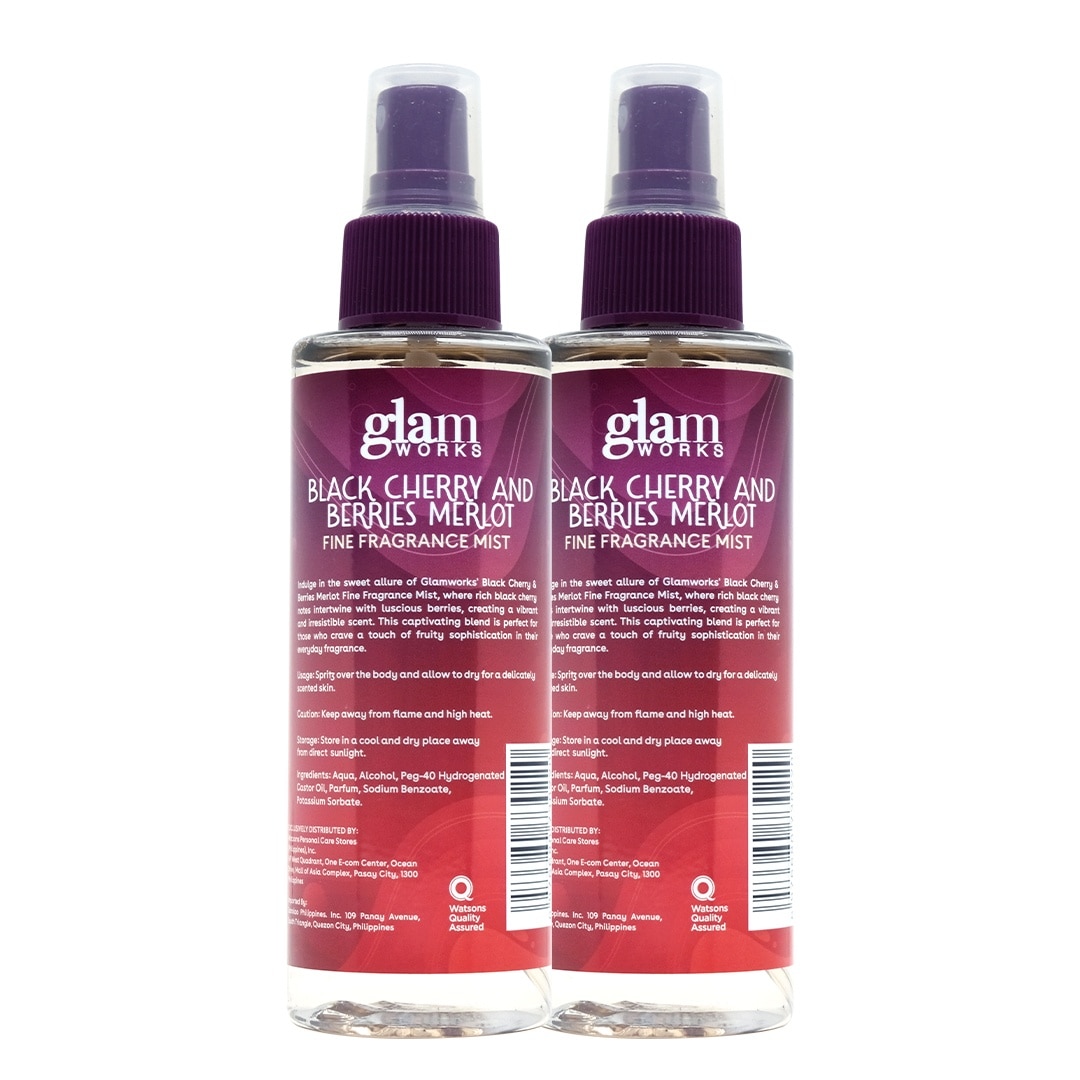 GLAMWORKS Black Cherry And Berries Merlot Fine Fragrance Mist 150ml