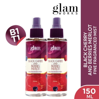 GLAMWORKS - GLAMWORKS Black Cherry And Berries Merlot Fine Fragrance Mist 150ml