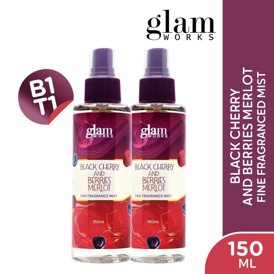 GLAMWORKS Black Cherry And Berries Merlot Fine Fragrance Mist 150ml