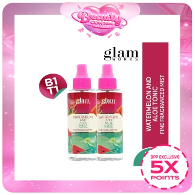 GLAMWORKS - GLAMWORKS Watermelon and Aloe Tonic Fine Fragrance Mist 150ml