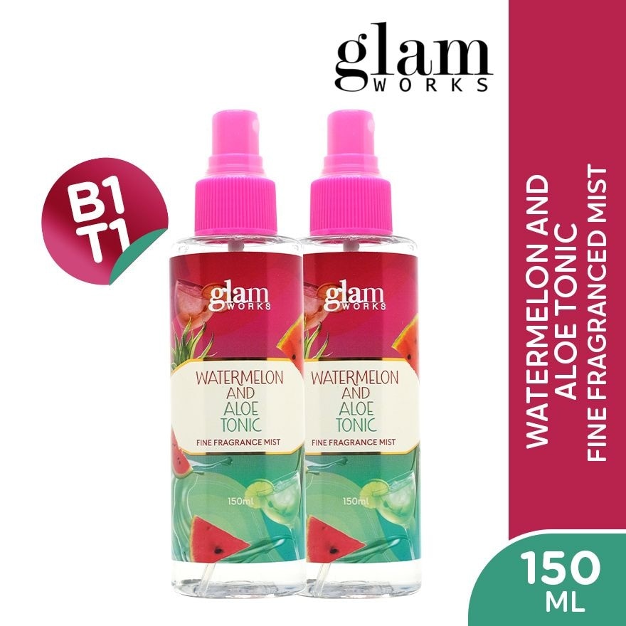 GLAMWORKS Watermelon and Aloe Tonic Fine Fragrance Mist 150ml