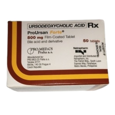 PROURSAN - PROURSAN Ursodeoxycholic Acid Forte 500mg Film-Coated Tablet Sold Per Piece [PRESCRIPTION REQUIRED]