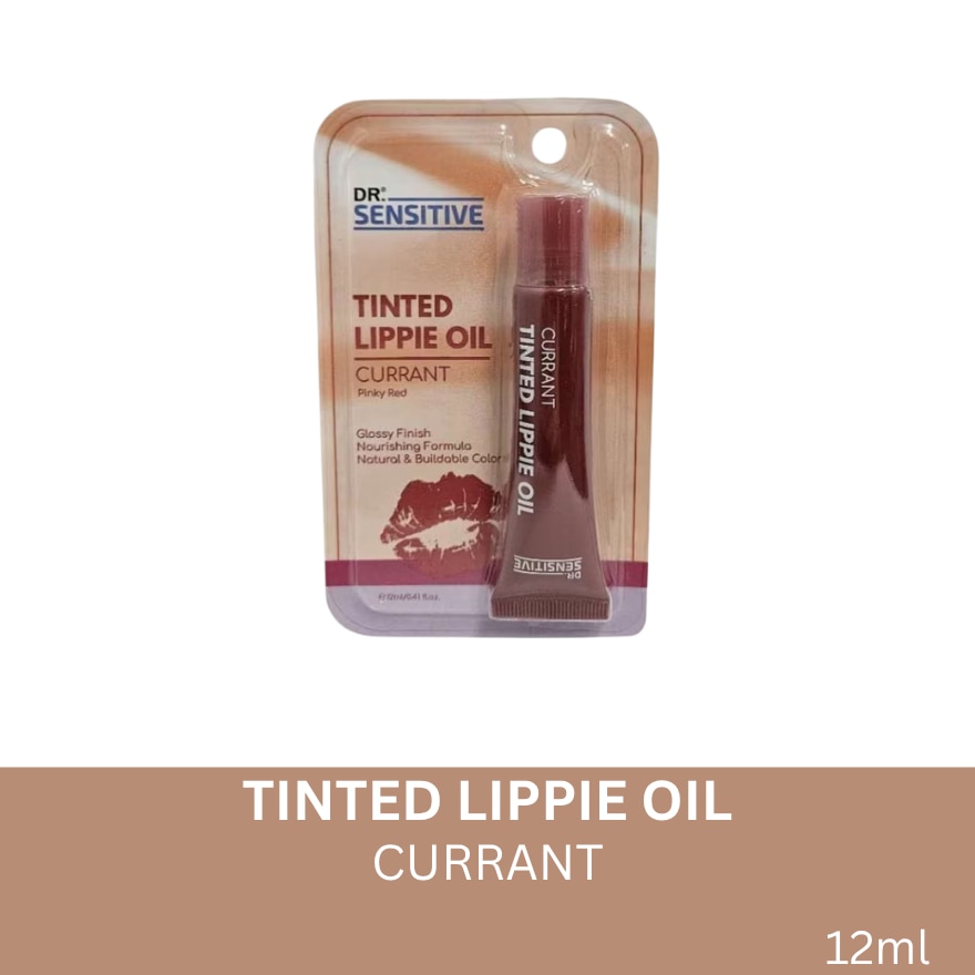 DR SENSITIVE Tinted Lippie Oil Currant 12ml