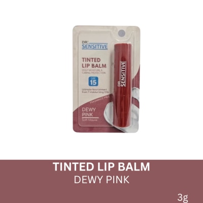 DR SENSITIVE DR SENSITIVE Tinted Lip Balm SPF15 Dewy Pink 3G
