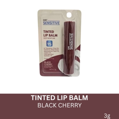 DR SENSITIVE DR SENSITIVE Tinted Lip Balm SPF15 Black Cherry 3G