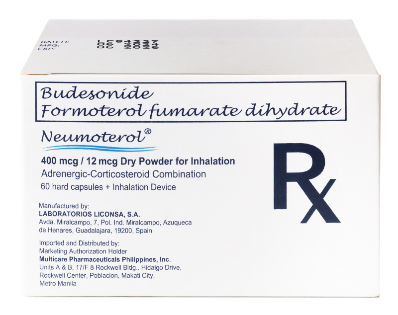 NEUMOTEROL 400mcg/12mcg Dry Powder for Inhalation 60 Capsules [PRESCRIPTION REQUIRED]