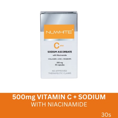 NUWHITE NUWHITE Vitamin C plus Sodium Ascorbate with Niacinamide 500mg 30 capsules