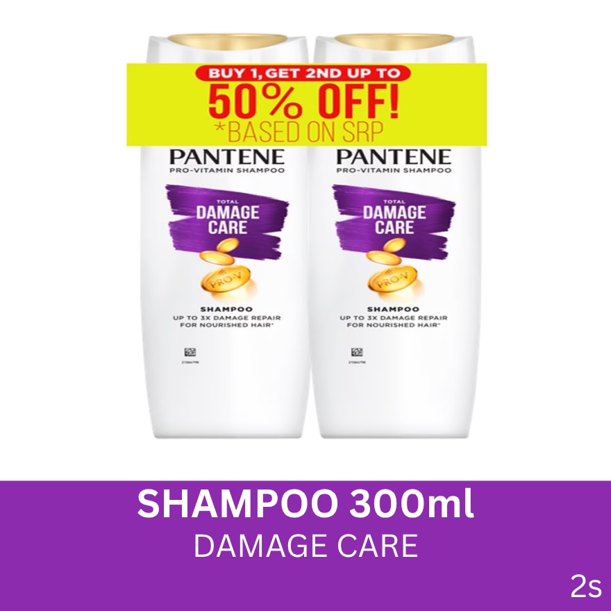 PANTENE Total Damage Care Shampoo 300ml Buy 2 Get the 2nd at 50% Off