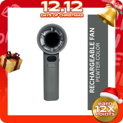 BREEZEBLISS BREEZEBLISS Variable Speed Rechargeable Fan Pewter
