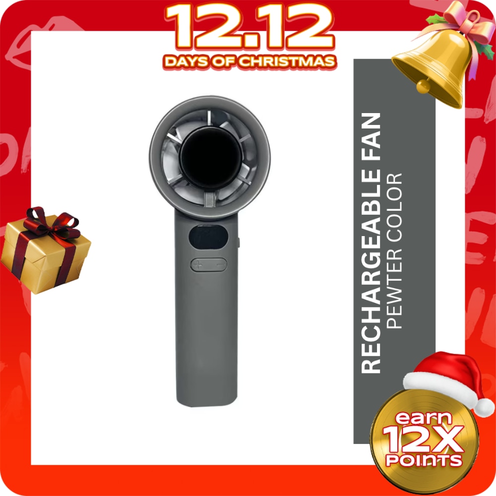 BREEZEBLISS Variable Speed Rechargeable Fan Pewter