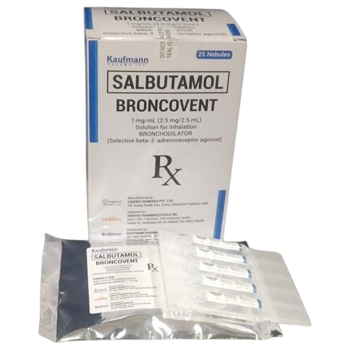BRONCOVENT Salbutamol 1mg/ml 25 Nebules [PRESCRIPTION REQUIRED]