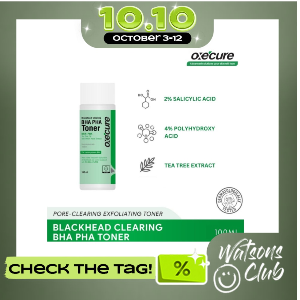 OXECURE Blackhead Clearing BHA PHA Toner 100ml image
