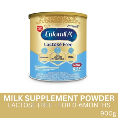 ENFAMIL ENFAMIL A+ Milk Supplement Powder Lactose Free 0-6 Months 900g