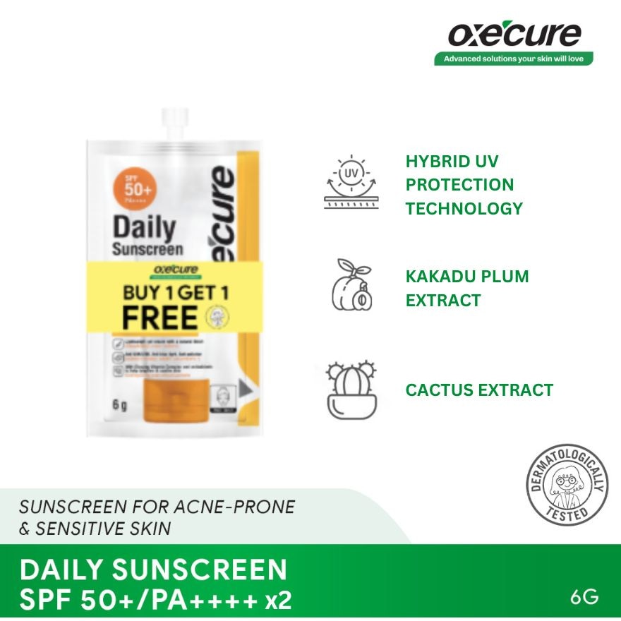 OXECURE Daily Sunscreen 6g Buy 1 Take 1