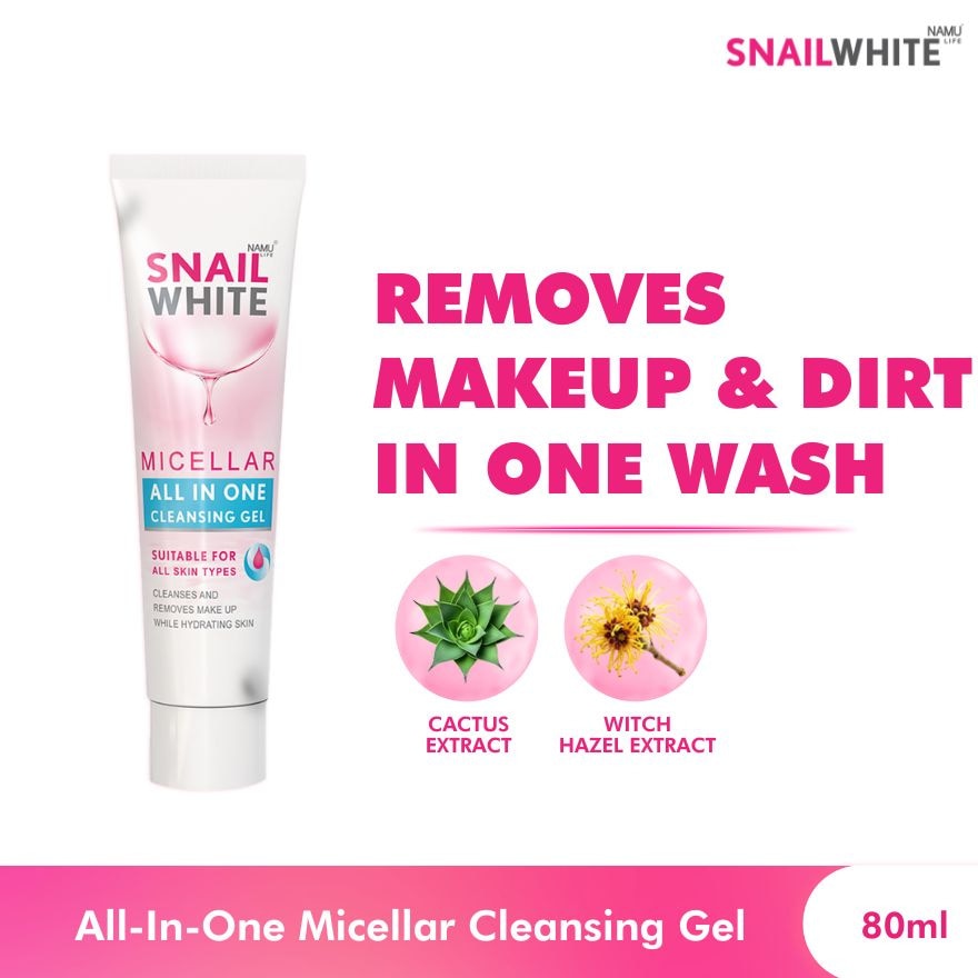 SNAILWHITE Micellar All-in-One Cleansing Gel 80ml