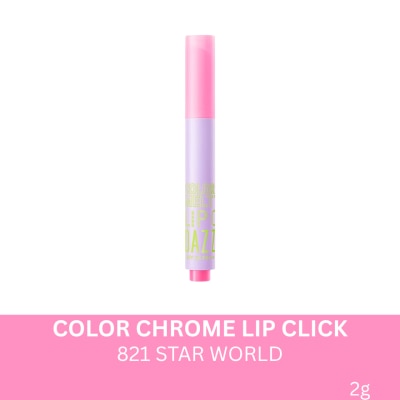 DAZZLE ME DAZZLE ME Color Chrome Lip Click- 821 Star World 2g