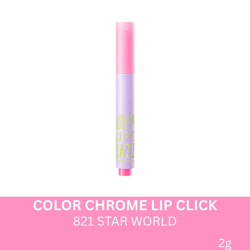 DAZZLE ME Color Chrome Lip Click- 821 Star World 2g