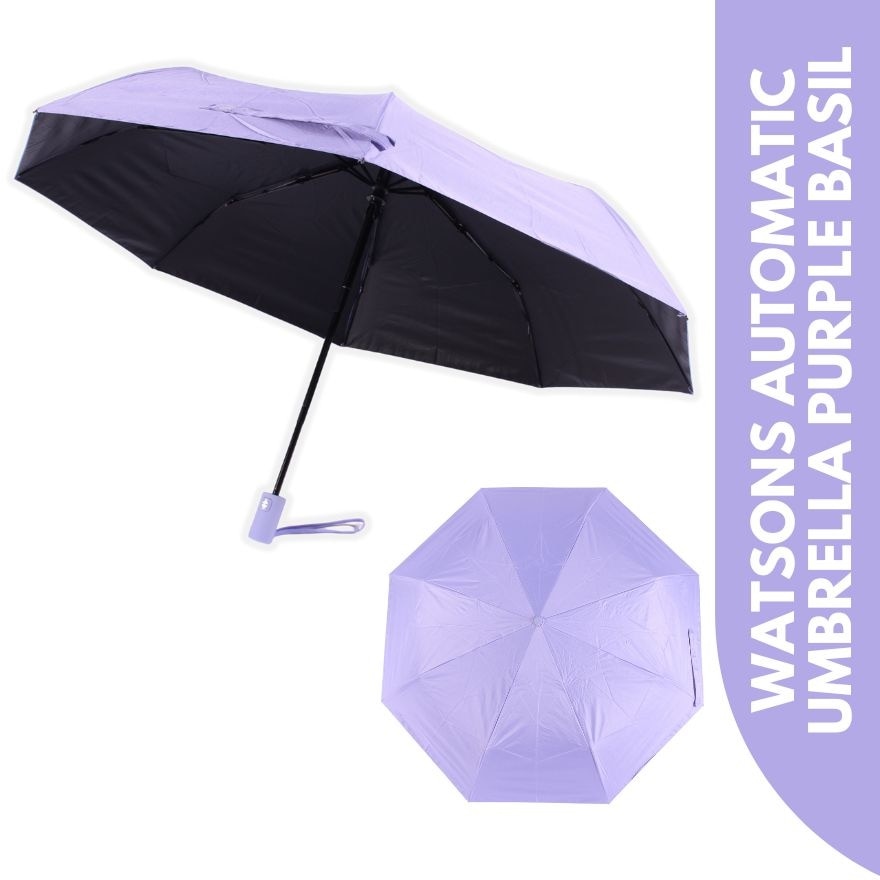 WATSONS Automatic Umbrella Purple Basil