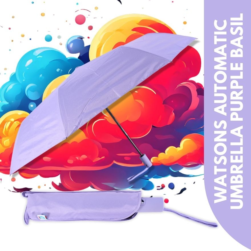 WATSONS Automatic Umbrella Purple Basil