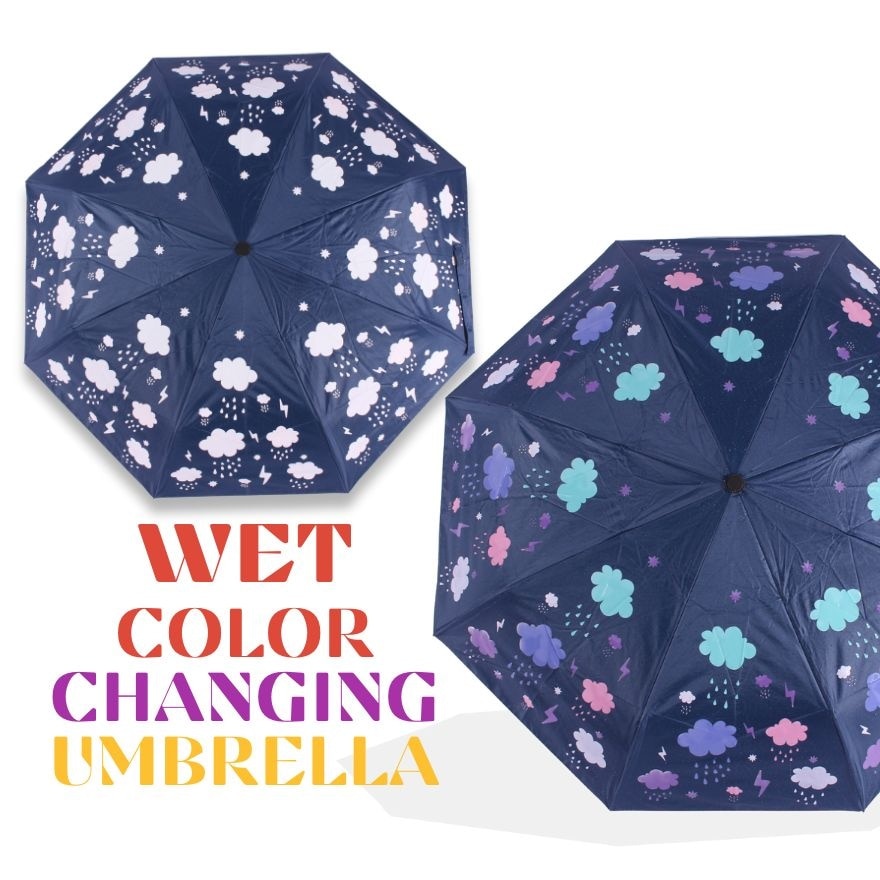 WATSONS Automatic 3-Folds Umbrella Clouds
