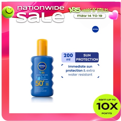 NIVEA - NIVEA SunKids Protect & Care 5-In-1 UV Protection SPF50 200ml