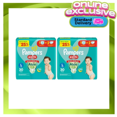 PAMPERS PAMPERS BABY DRY PANTS VAL L 30S X 2