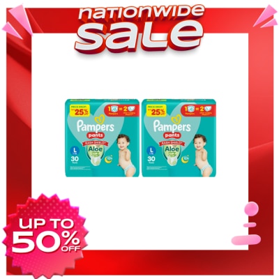 PAMPERS PAMPERS BABY DRY PANTS VAL L 30S X 2