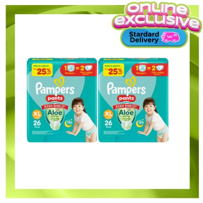 PAMPERS PAMPERS BABY DRY PANTS VAL XL 26S X 2