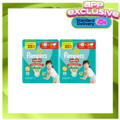 PAMPERS PAMPERS BABY DRY PANTS VAL XL 26S X 2