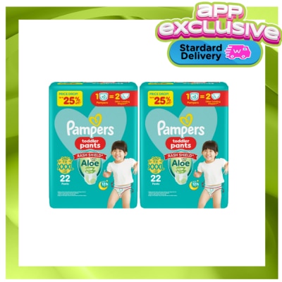 PAMPERS PAMPERS BABY DRY PANTS VAL 3XL 22S X 2