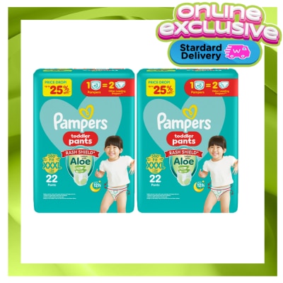 PAMPERS PAMPERS BABY DRY PANTS VAL 3XL 22S X 2