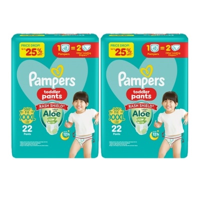 PAMPERS PAMPERS BABY DRY PANTS VAL 3XL 22S X 2