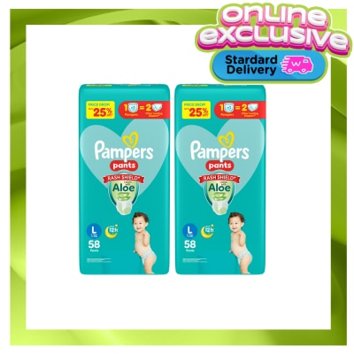 PAMPERS PAMPERS BABY DRY PANTS SJ L 58S X 2