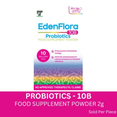 EDENFLORA - EDENFLORA Probiotics 10B Food Supplement Powder 2g Sold Per Piece