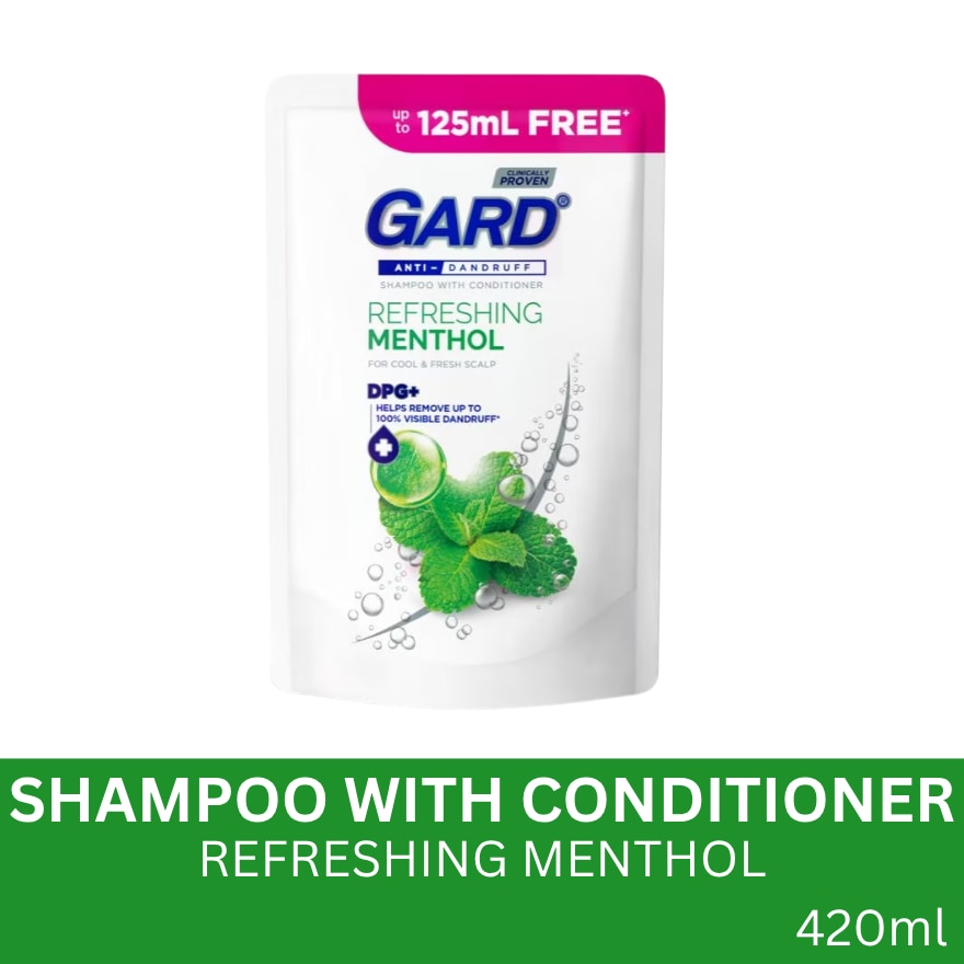GARD Anti-Dandruff Refreshing Menthol Shampoo With Conditioner Pack 420ml