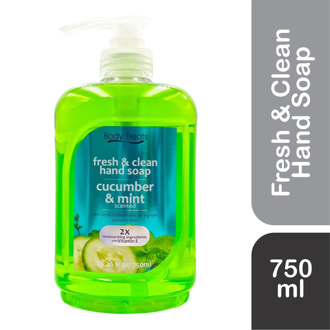 BODY TREATS Fresh And Clean Cucumber & Mint Scented 750ml