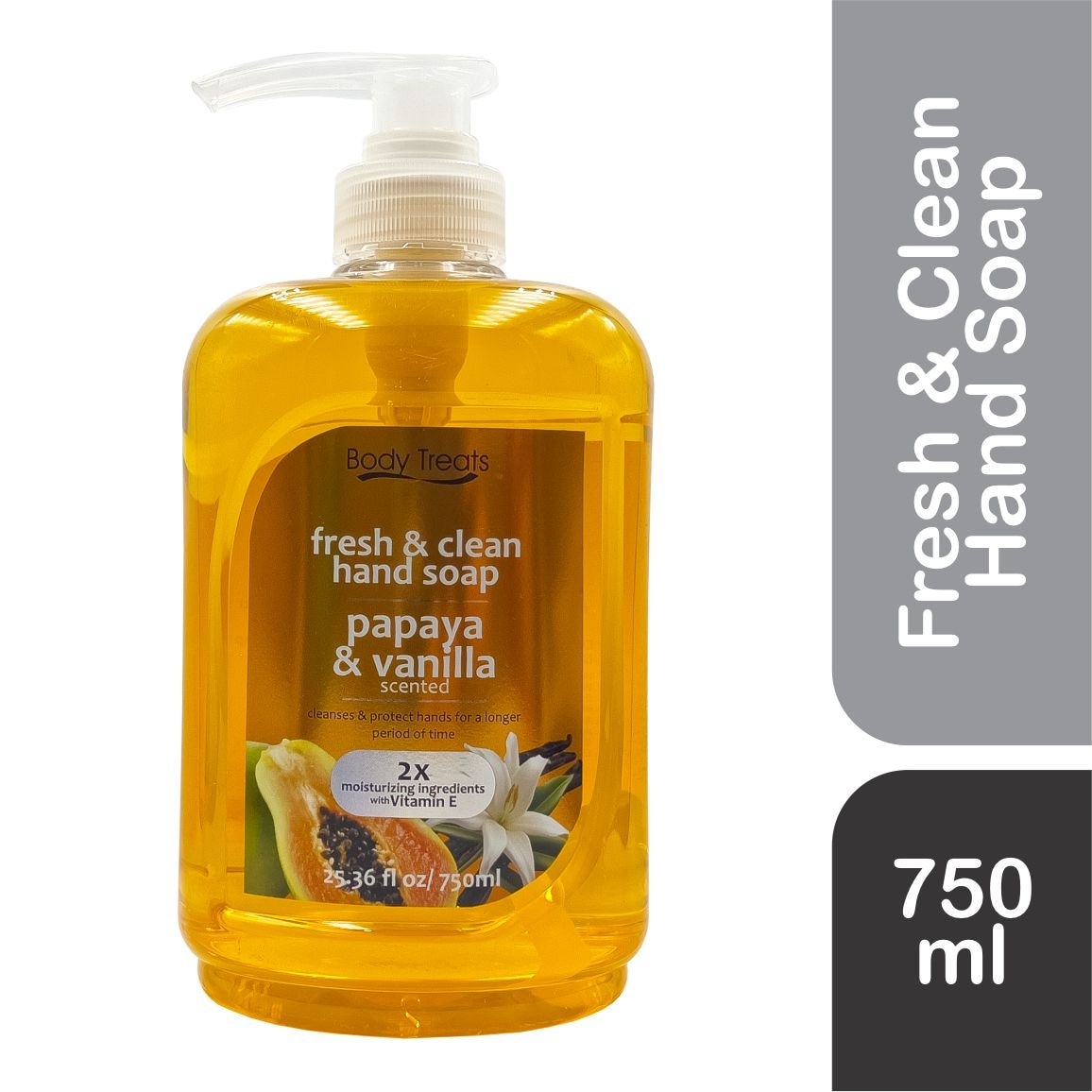 BODY TREATS Fresh And Clean Papaya & Vanilla Scented 750ml
