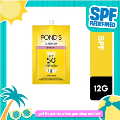 PONDS - PONDS UV Miracle Bright Sunscreen SPF 50+ PA++++ 12g