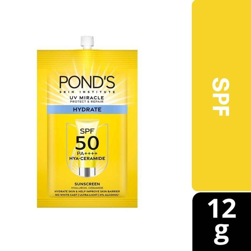 PONDS UV Miracle Hydrate Sunscreen SPF 50 PA++++ 12g