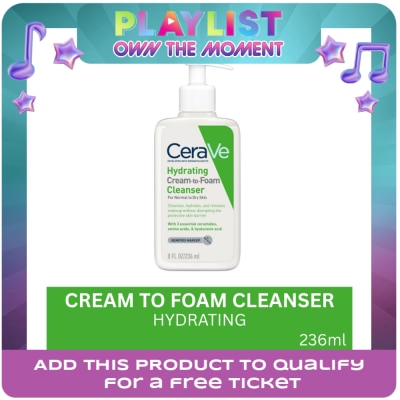 CERAVE - Hydrating Cream To Foam Cleanser 236ml