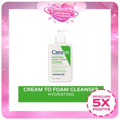 CERAVE - Hydrating Cream To Foam Cleanser 236ml