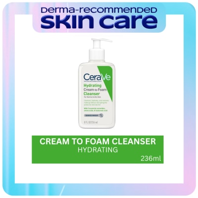 CERAVE Hydrating Cream To Foam Cleanser 236ml image