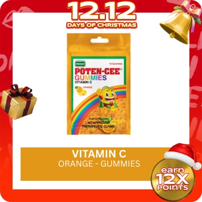 POTENCEE POTENCEE Gummies Vitamin C Orange 15s Ziplock Pouch