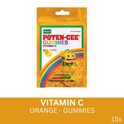 POTENCEE POTENCEE Gummies Vitamin C Orange 15s Ziplock Pouch