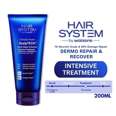HAIR SYSTEM WS WATSONS Hair System Scalptech Dermo Repair & Recover Intensive Treatment 200ml