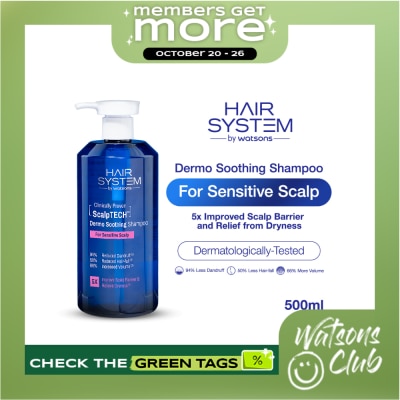 HAIR SYSTEM WS WATSONS Hair System Scalptech Dermo Soothing Shampoo for Sensitive Scalp 500ml image