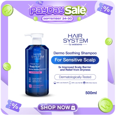 HAIR SYSTEM WS WATSONS Hair System Scalptech Dermo Soothing Shampoo for Sensitive Scalp 500ml image